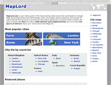 Tablet Screenshot of maplord.com